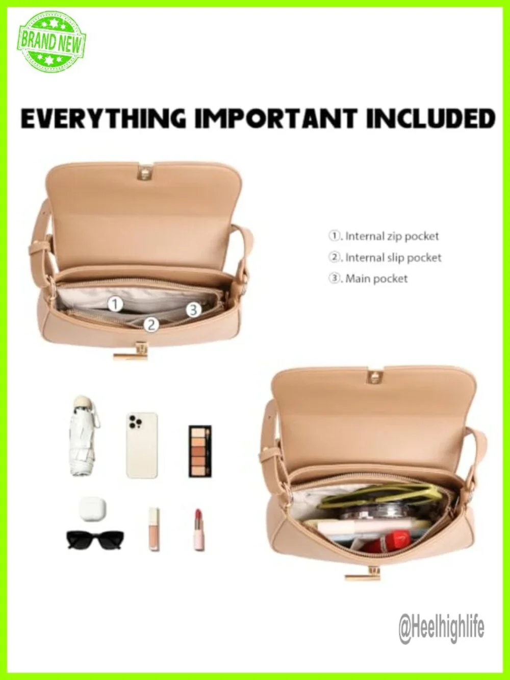 Vegan Leather Y2K Hobo Purse with Twist Lock - Shoulder Bag for Daily Commute